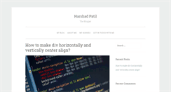 Desktop Screenshot of harshadpatil.com